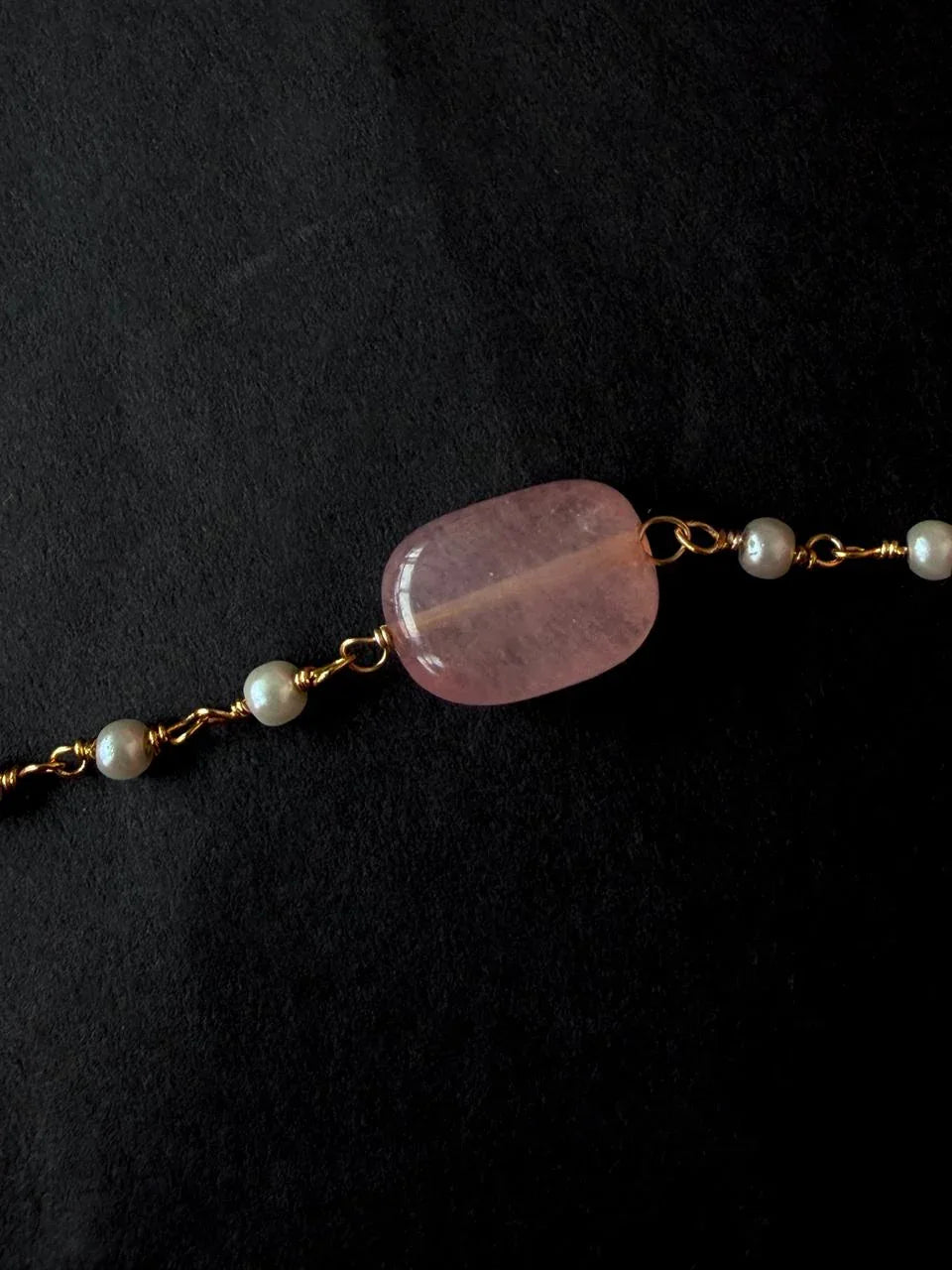 Kundan Beaded Pendant Chain Necklace with Earring set