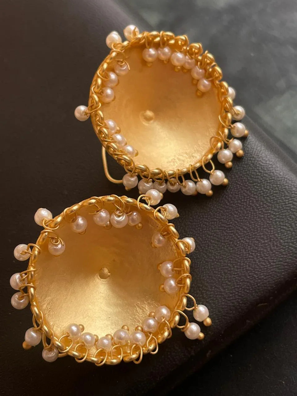 Golden Big Size Jhumki Earring