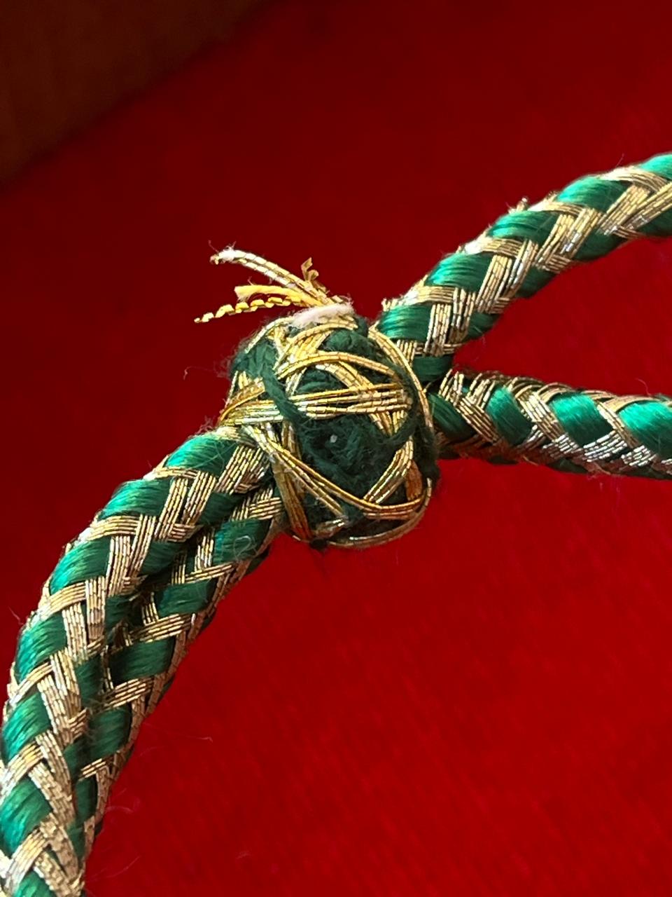 Pumpkin Stone Beads Three Layered Mala