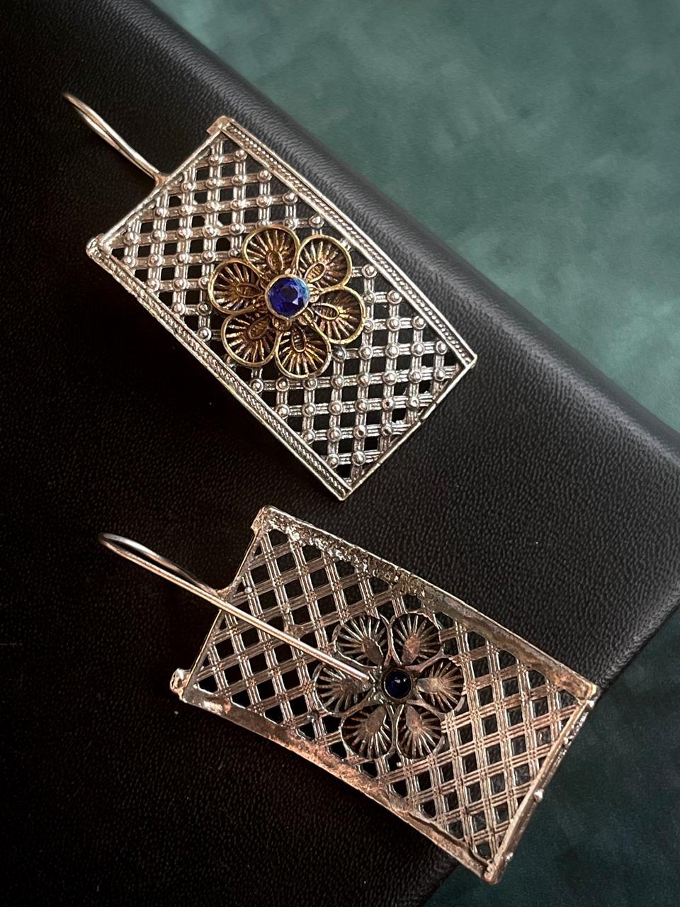 Dual Tone Antique Partywear Earring