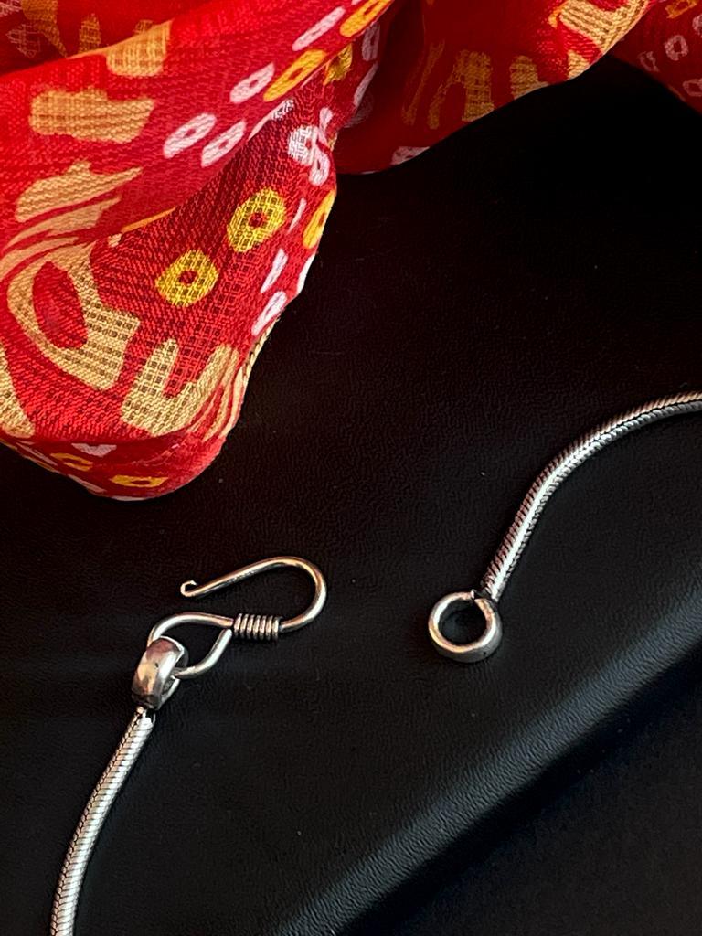 Silver Replica Snake Chain Necklace