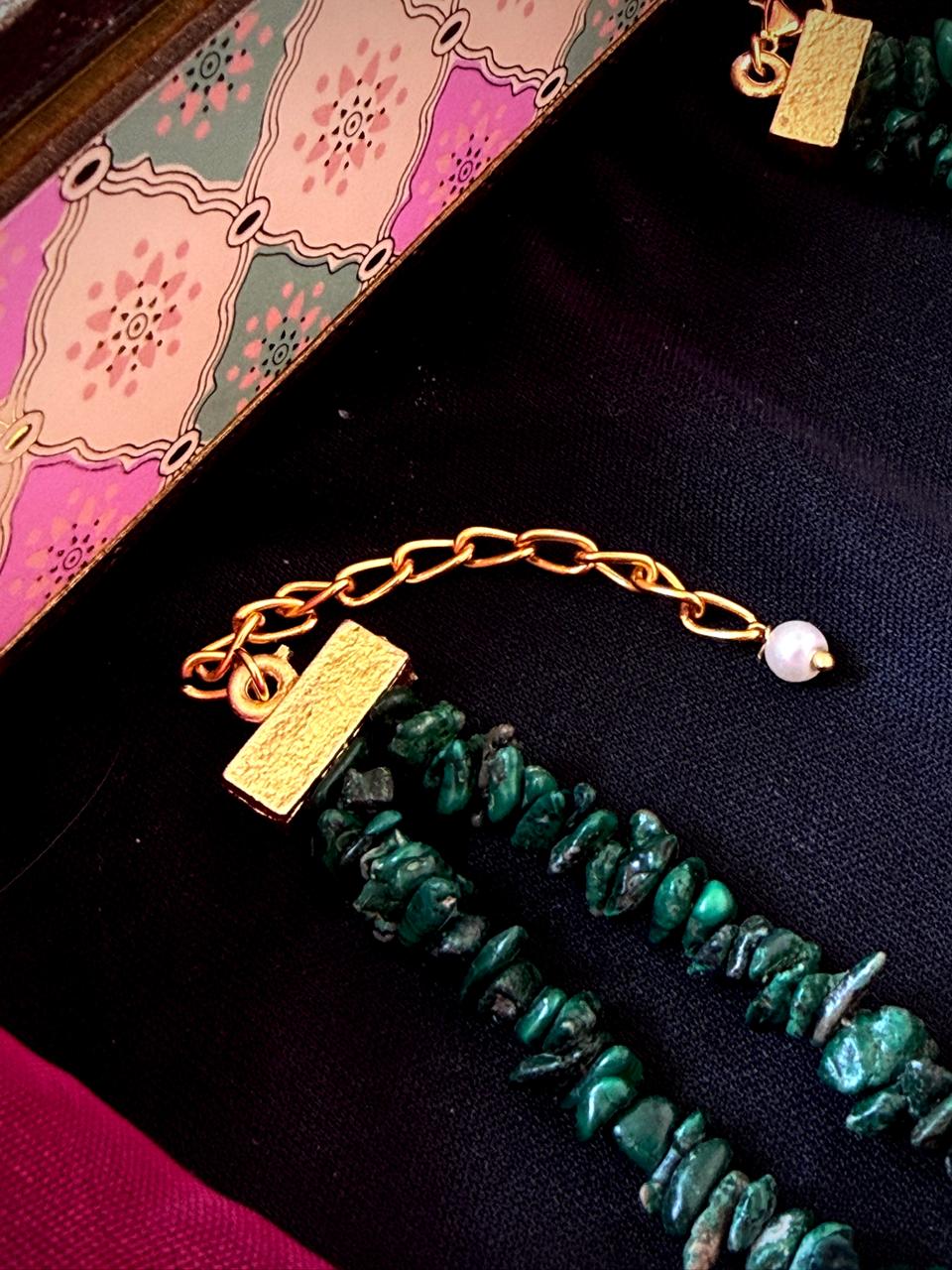 Natural Stone Double Layer Mala