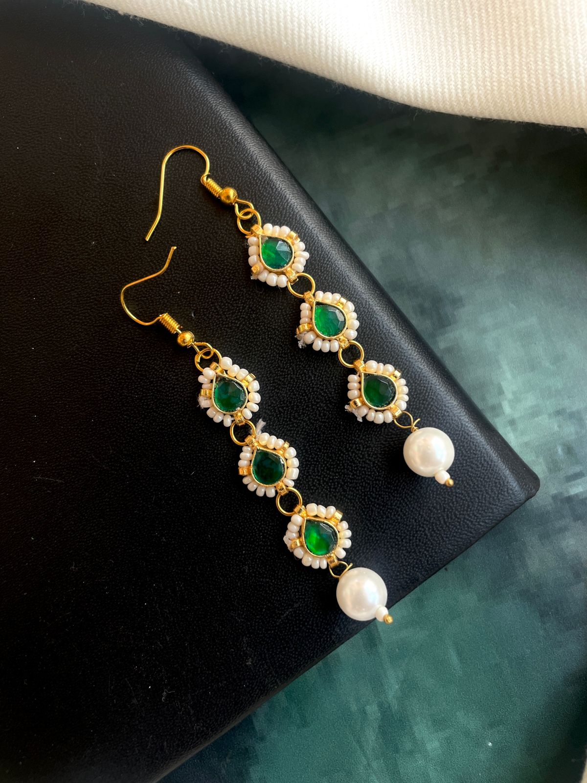 Pachi Kundan Beaded Necklace with Earring Set