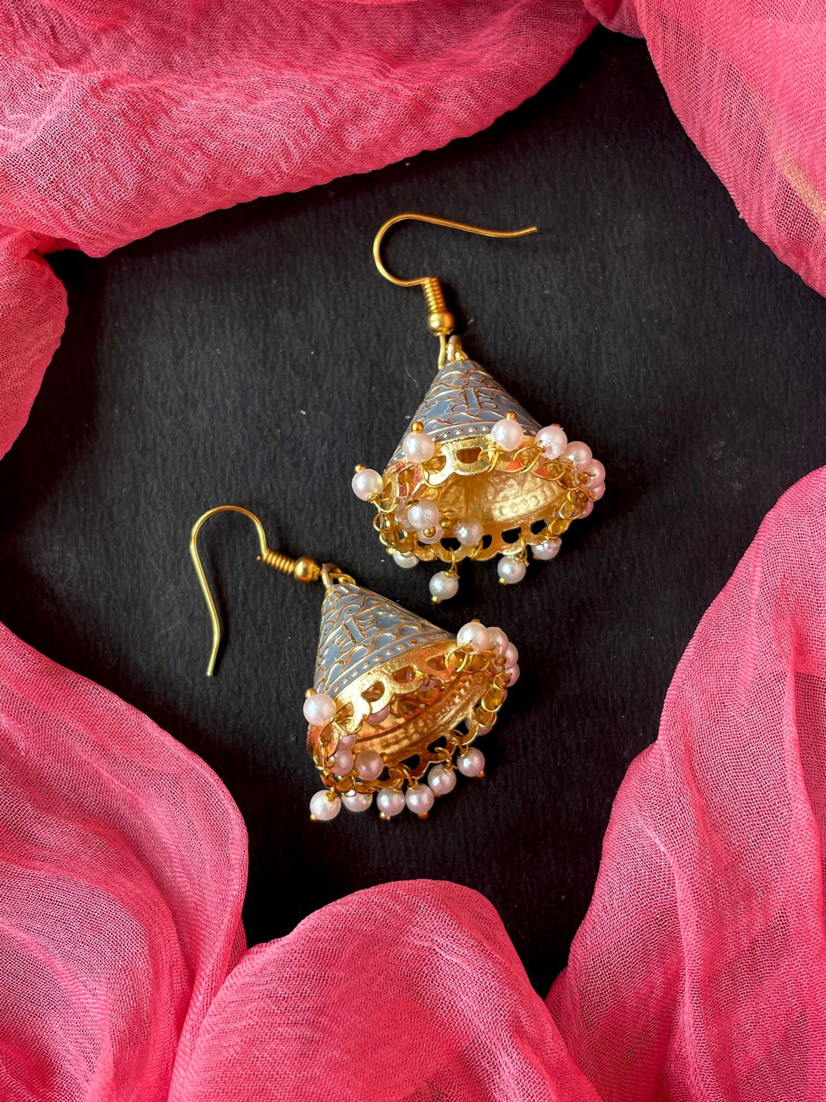 Meenakari Conical Trendy Casual wear Earring
