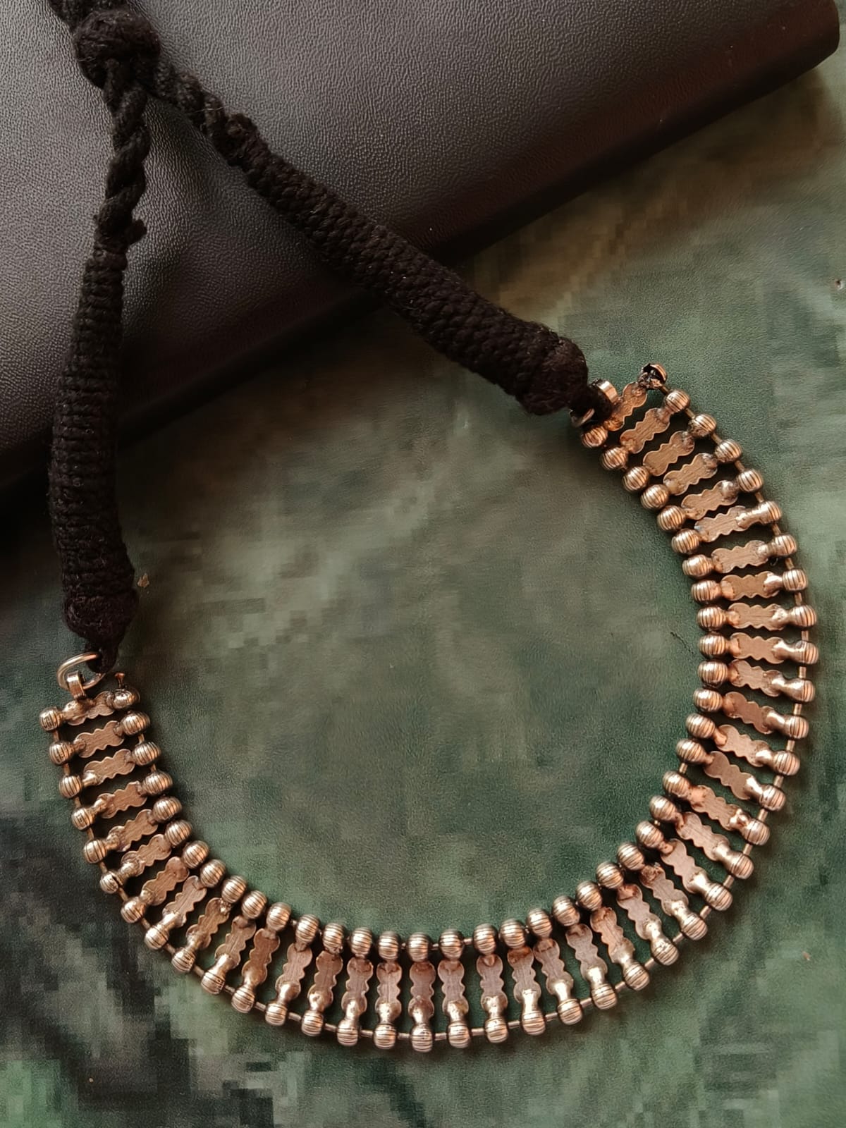 Antique Polish Oxidized Choker