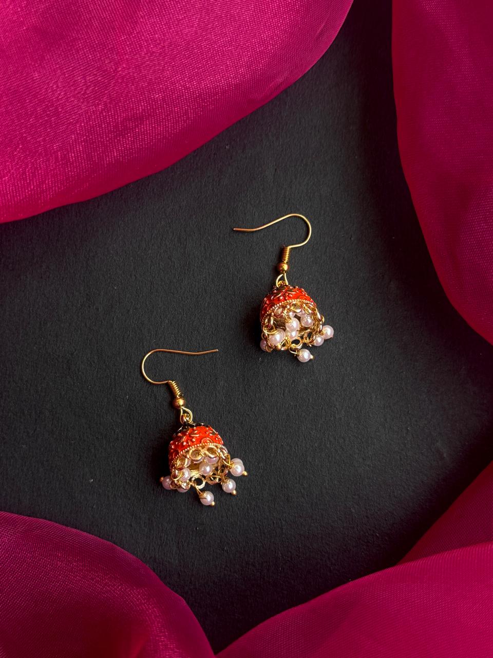 Meenakari Jhumki Earring
