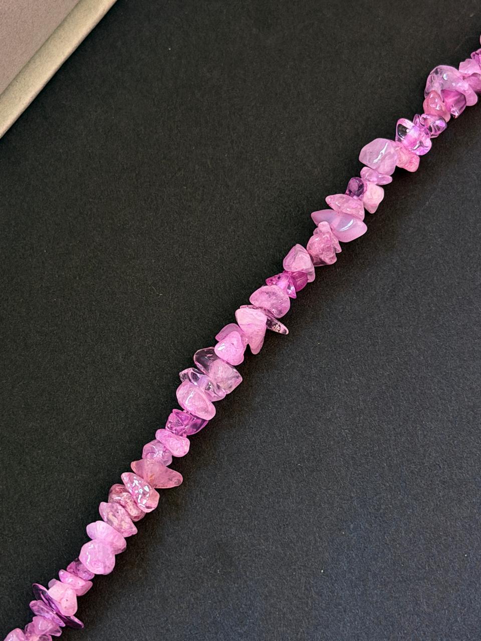 Natural Cut Chips Stone Bracelet