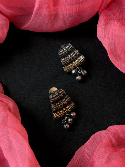 Dual Tone Hasli Choker with Earring set