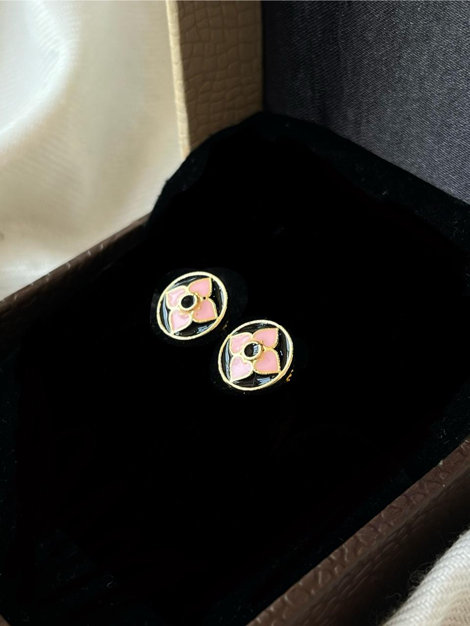 Gold- Plated Meenakari Small Stud Earring