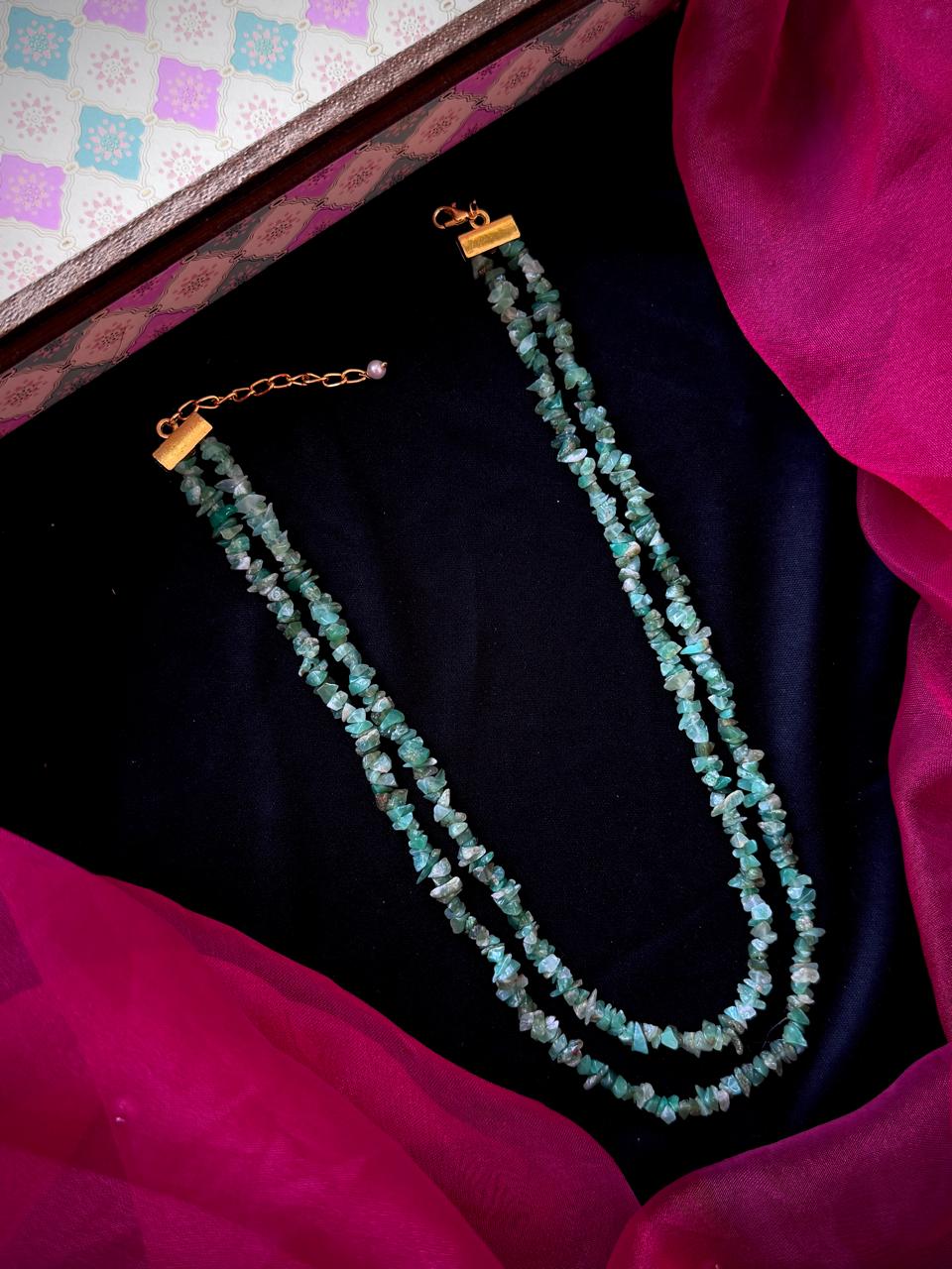 Natural Stone Double Layer Mala
