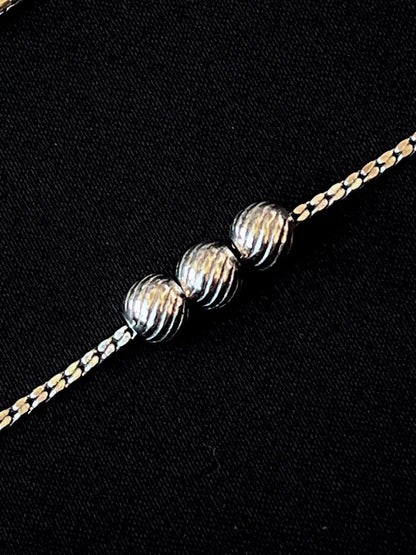 92.5 Silver Light Weight Anklet