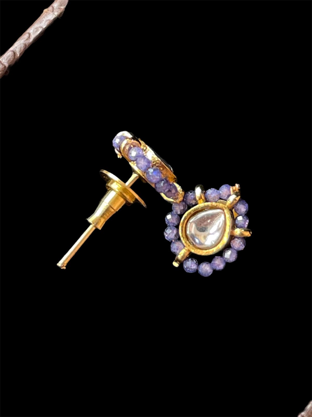 Pachi Kundan with Monalisa Stone Earring