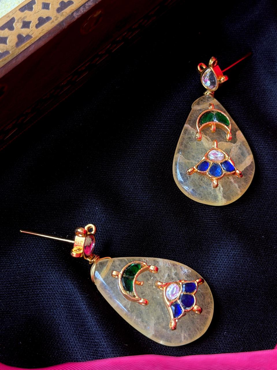 Pachi Kundan Stone Partywear Earring