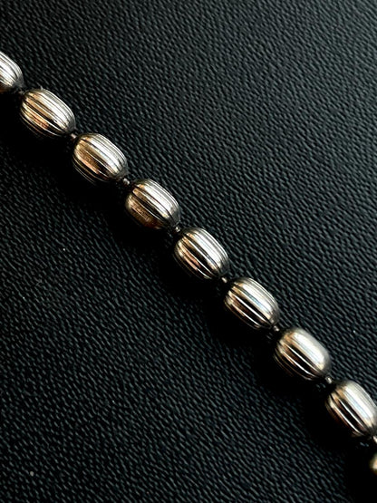 Oxidized Heavy Chain Latkan Pendant Necklace