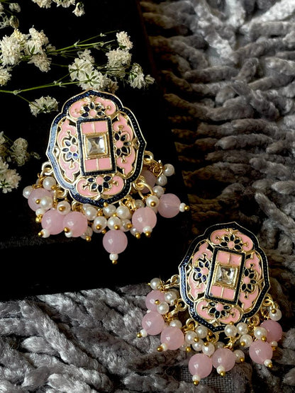 Traditional Meenakari Stud Earring