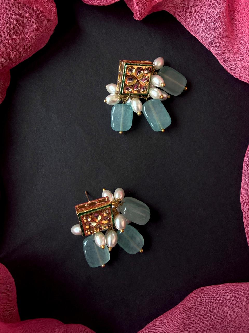 Kundan with Stone Beads Earring