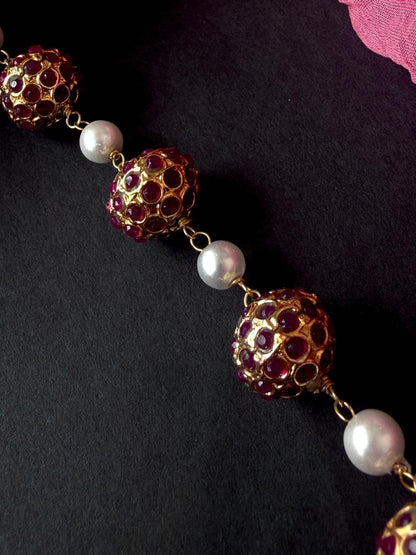 Trendy Ball Golden Necklace
