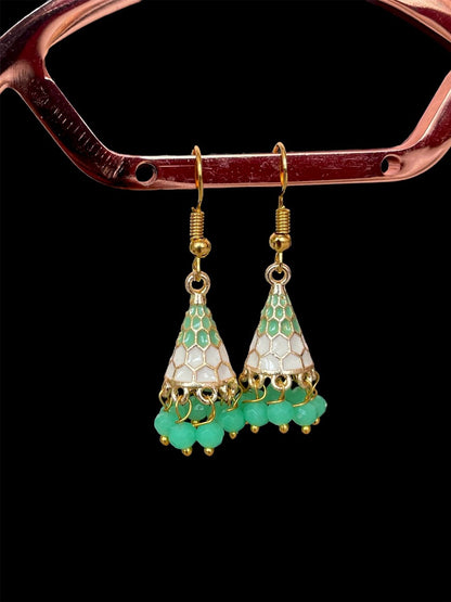 Meenakari Conical small Earring (Set of 2 pairs)