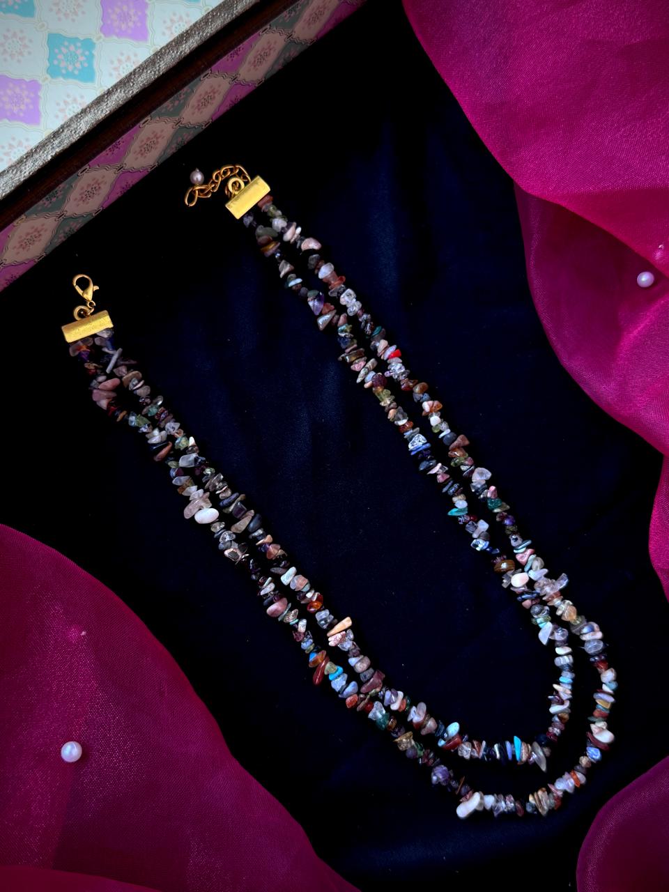 Natural Stone Double Layer Mala