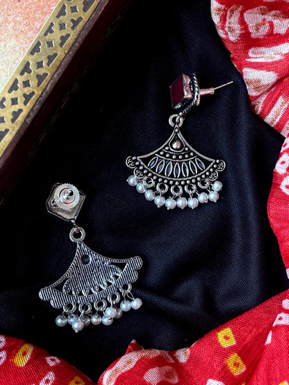 Monalisa Stone Oxidized Trendy Earring