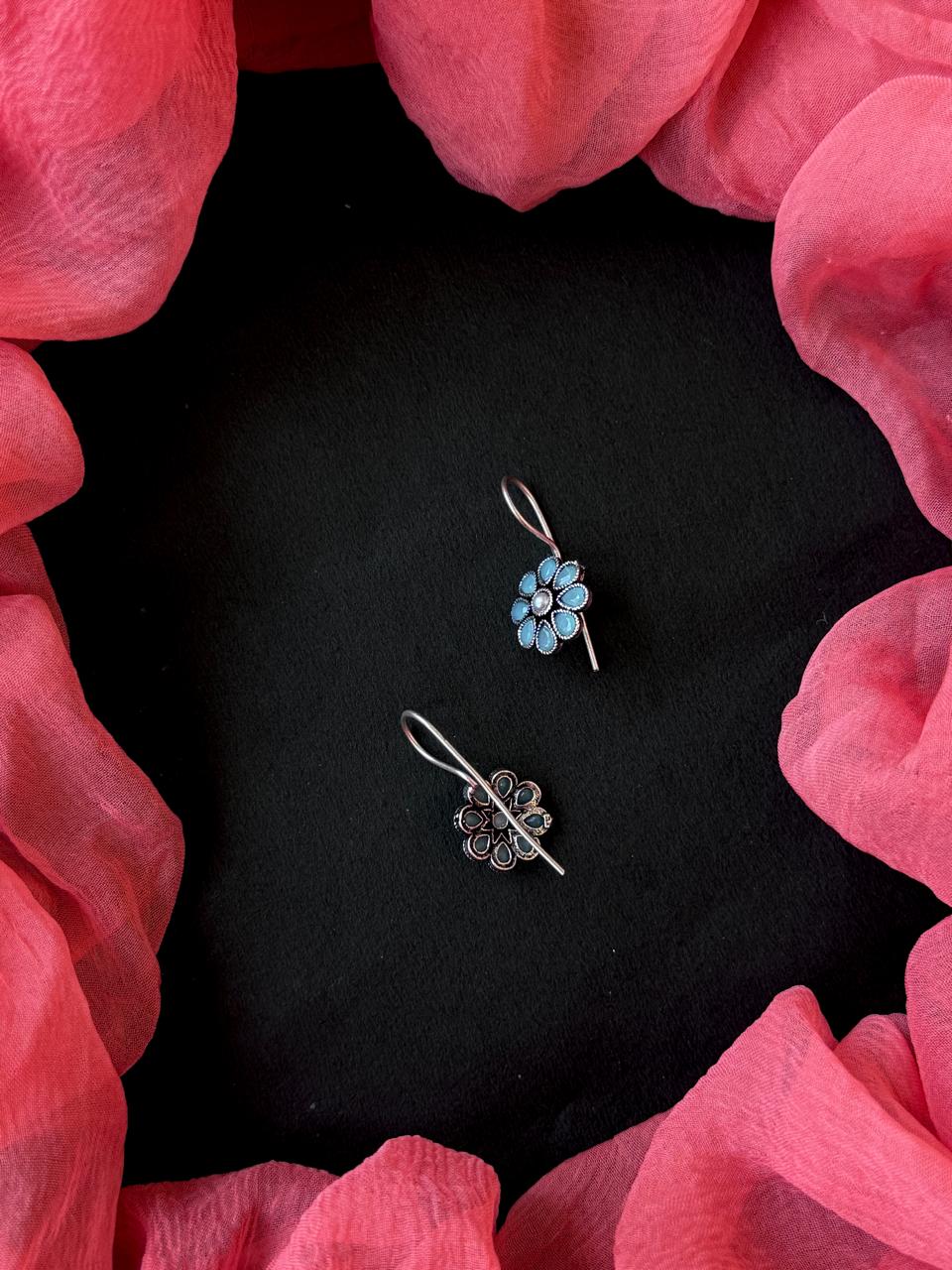 Monalisa Stone Oxidized Earring