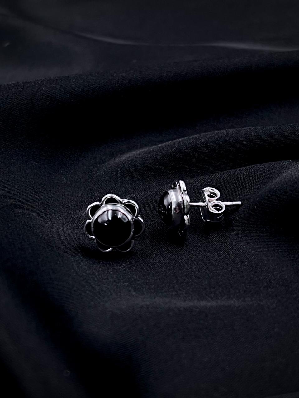 Semi Precious Stone 92.5 Silver Stud Earring