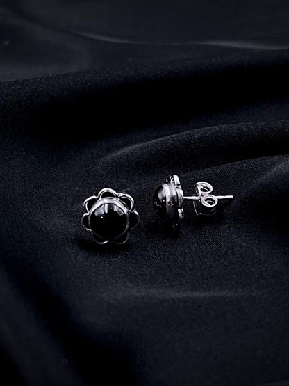 Semi Precious Stone 92.5 Silver Stud Earring