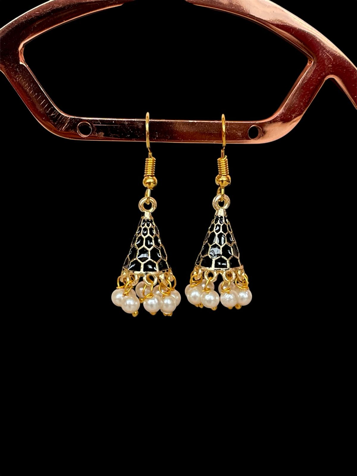 Meenakari Conical small Earring (Set of 2 pairs)