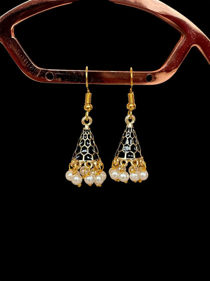 Meenakari Conical small Earring (Set of 2 pairs)