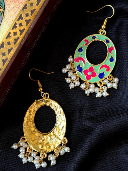 Meenakari Chandbali Earring