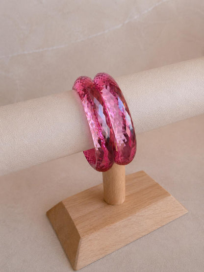Acrylic Diamond Cut Jelly Kada