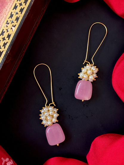 Natural stone with Cheer Earring
