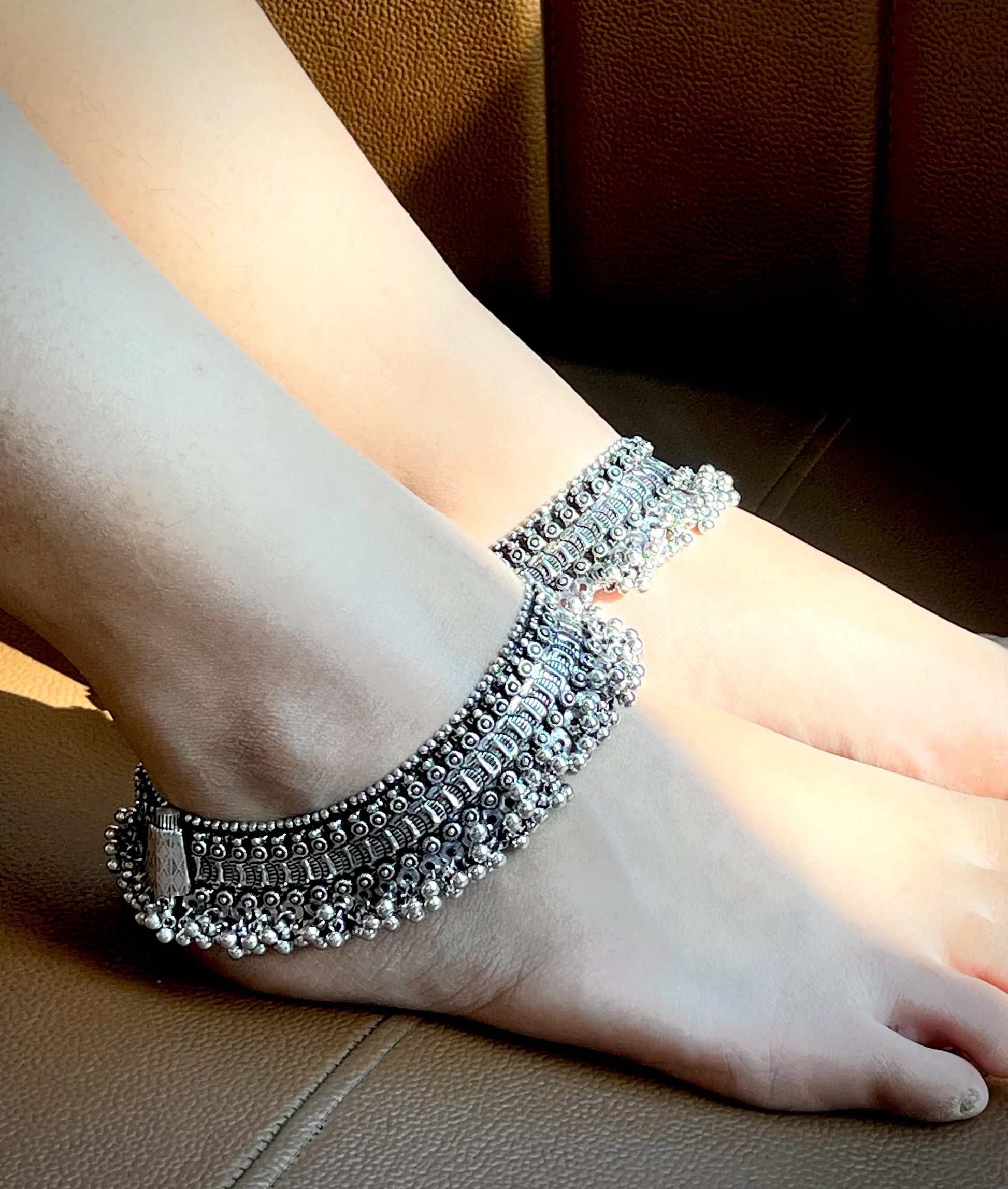 Heavy Silver Foot Jewellery Silver Jhanjar Design With Price