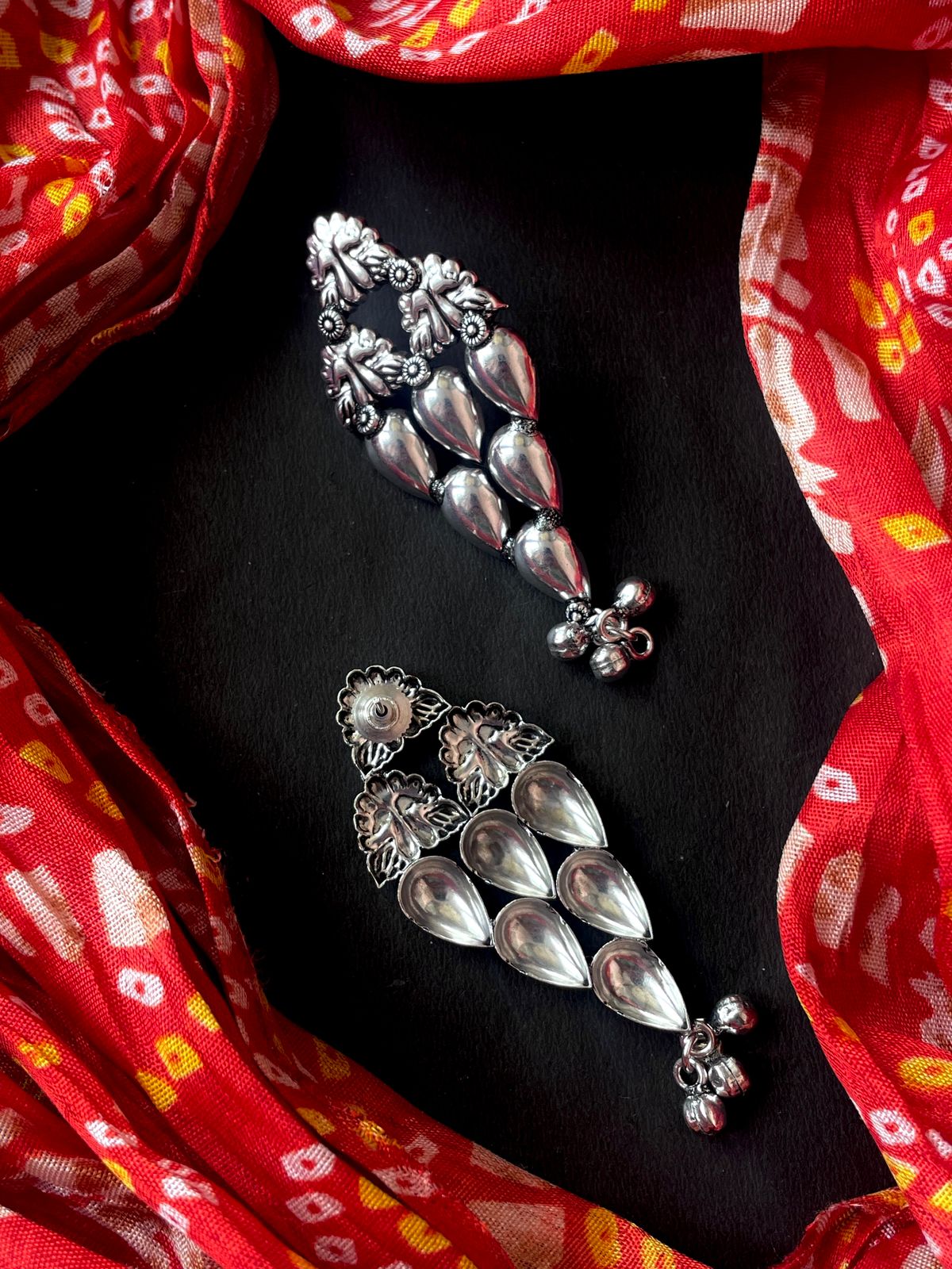 Silver Replica Choker with Earring Partywear Set