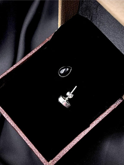 Semi Precious Stone 92.5 Silver Stud Earring