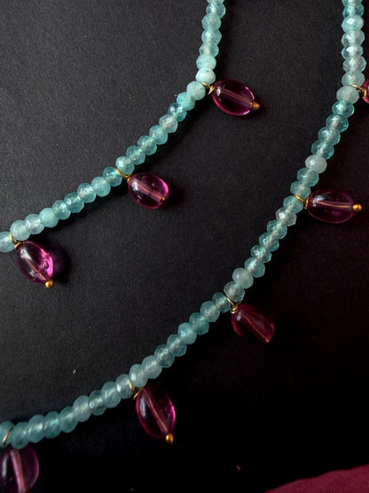 Stone Beads and Monalisa Beaded Anklet