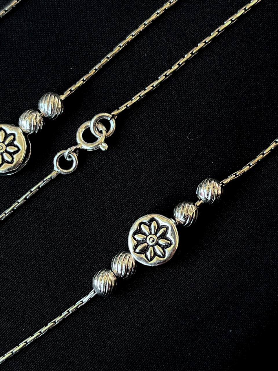 92.5 Silver Light Weight Anklet