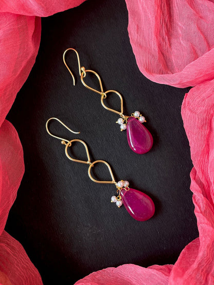 Jade Stone Trendy Earring