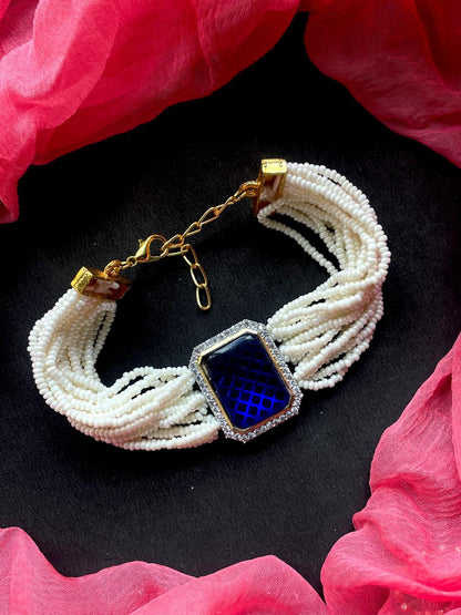 AD with Monalisa Stone Beaded Bracelet