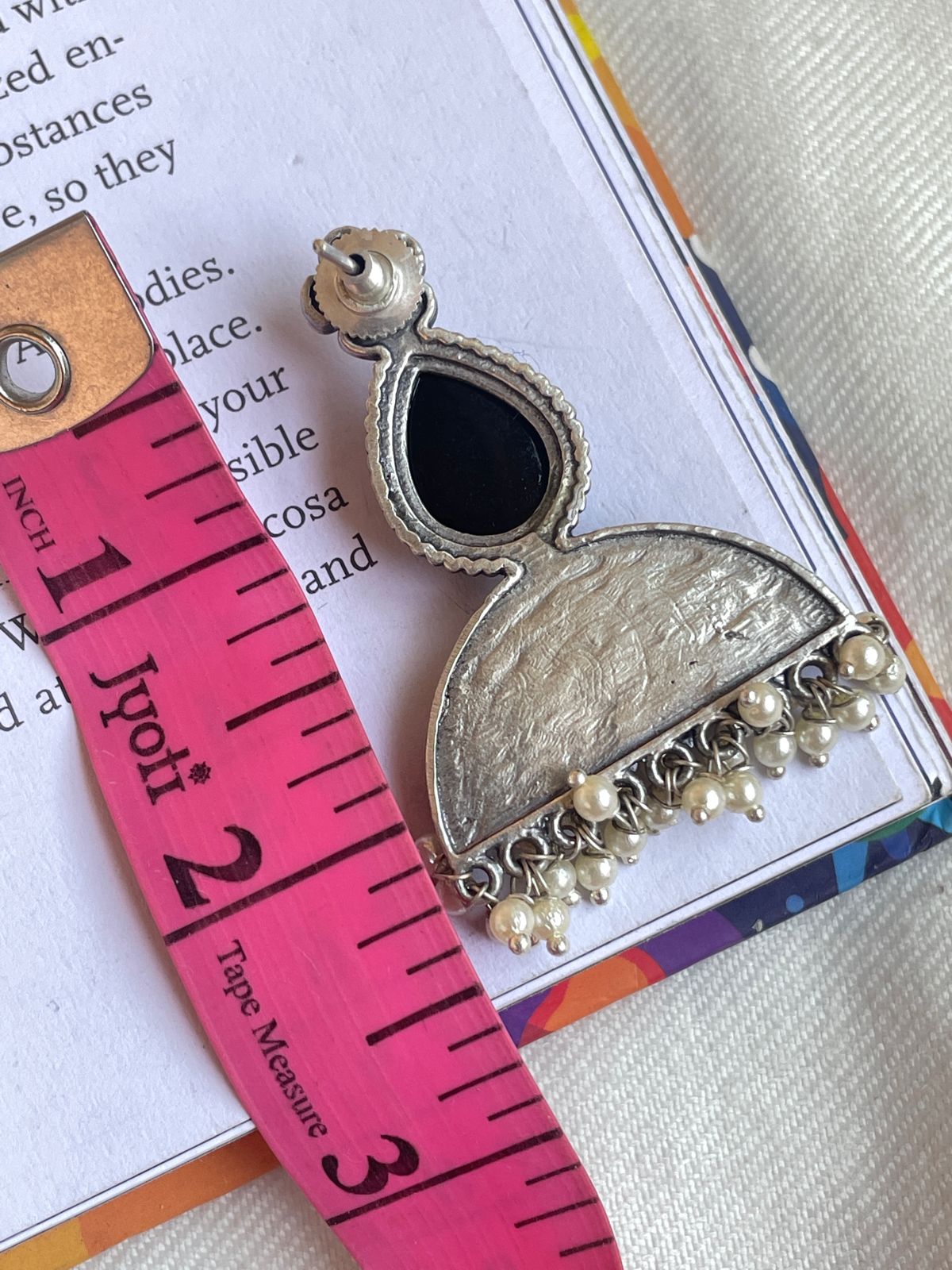 Monalisa stone Silver Replica Earring