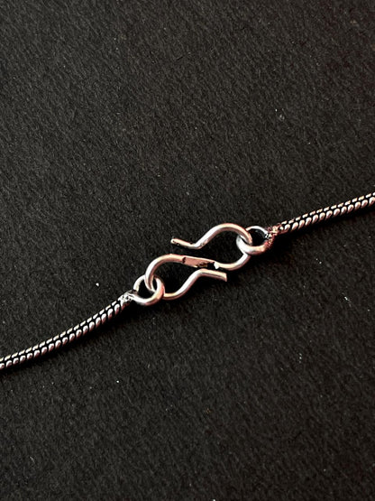 Dual Tone Antique Look Partywear chain Necklace