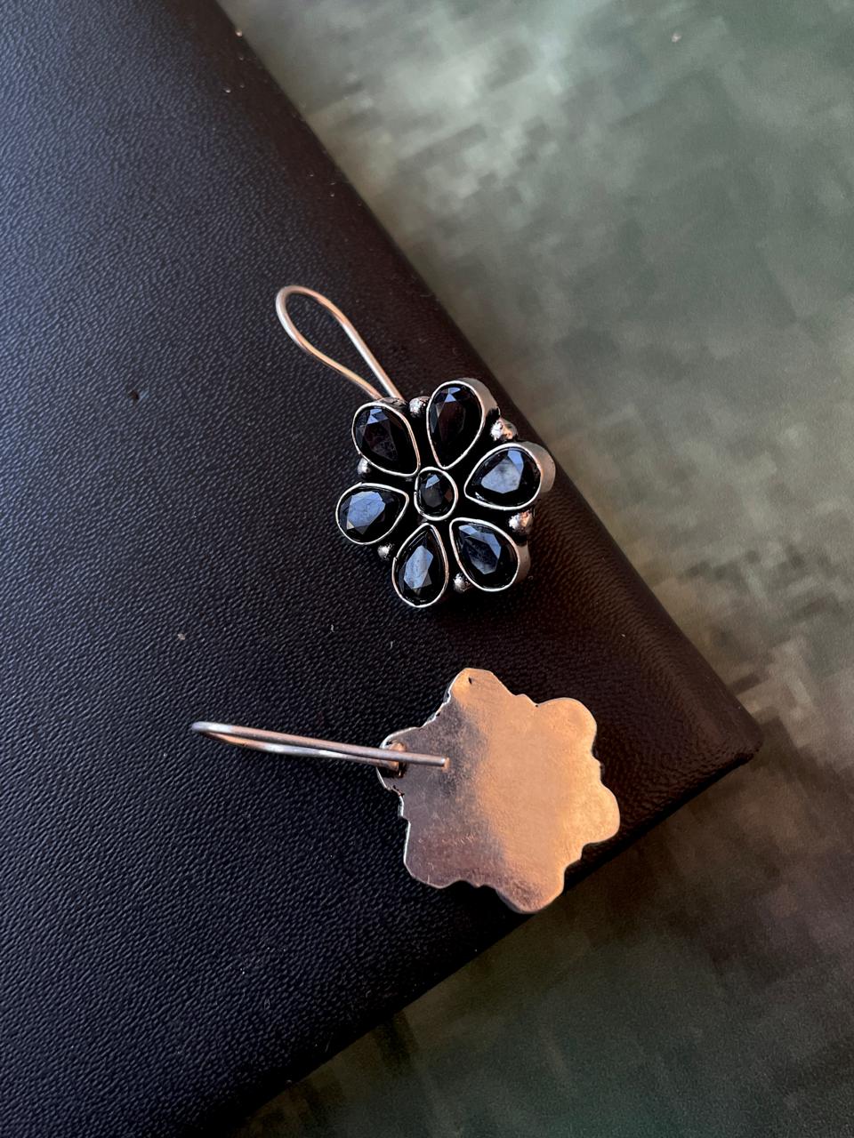 Floral Stone Stud Earring