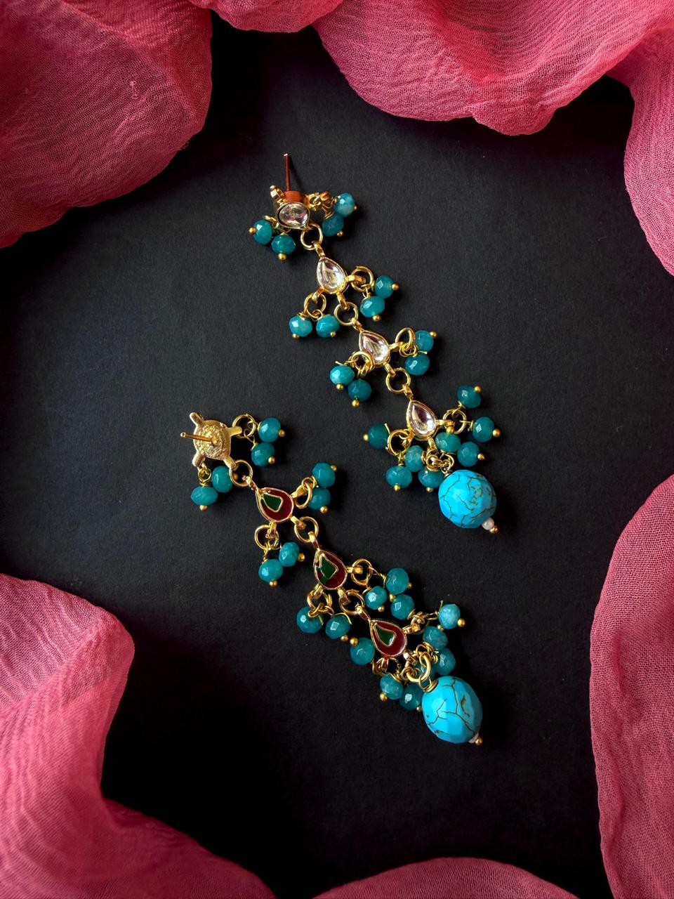 Kundan with Stone Beads Earring