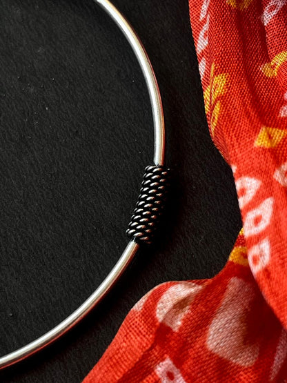 Oxidized Designer Anklet Pair