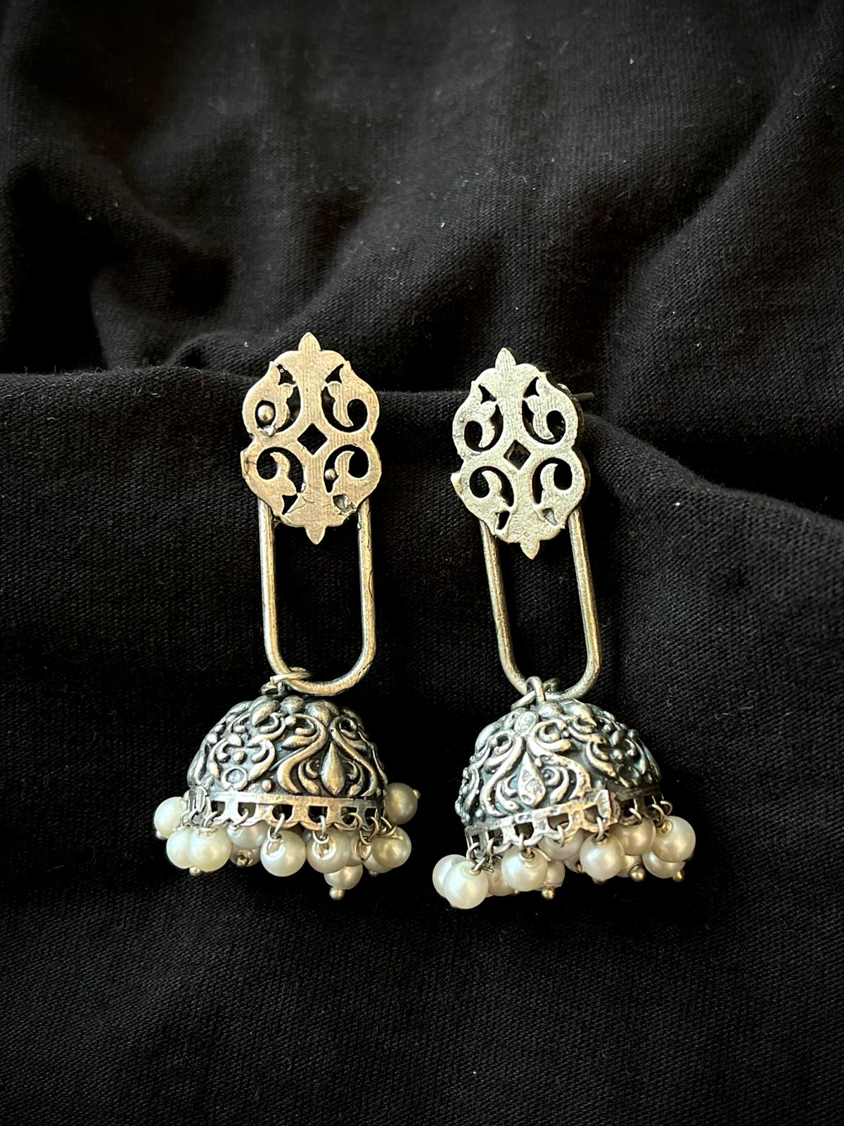 Oxidized Antique Look Earring