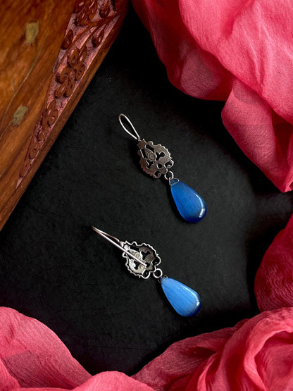 Monalisa Stone Silver Replica Earring
