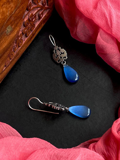 Monalisa Stone Silver Replica Earring