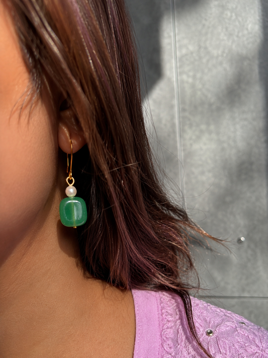 Zade Stone Earring