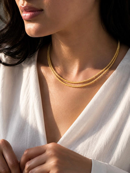 Stone Beads Double Layer Mala