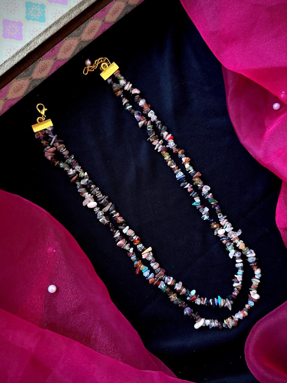 Natural Stone Double Layer Mala